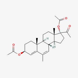 molecular formula C26H36O5 B1208709 Mepregenol diacetate CAS No. 3116-07-2