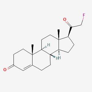 molecular formula C21H29FO2 B1208711 21-Fluoroprogesterone CAS No. 434-18-4