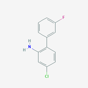molecular formula C12H9ClFN B12087132 4-Chloro-3'-fluoro-biphenyl-2-ylamine 