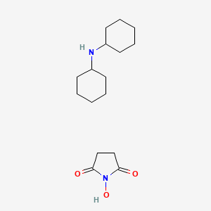 molecular formula C16H28N2O3 B12087151 N-cyclohexylcyclohexanamine;1-hydroxypyrrolidine-2,5-dione 