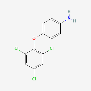 molecular formula C12H8Cl3NO B1208717 4-(2,4,6-trichlorophenoxy)aniline CAS No. 26306-61-6