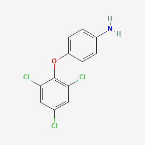 molecular formula C12H8Cl3NO B1208717 2,4,6-Trichlorophenyl-4'-aminophenyl ether CAS No. 26306-61-6
