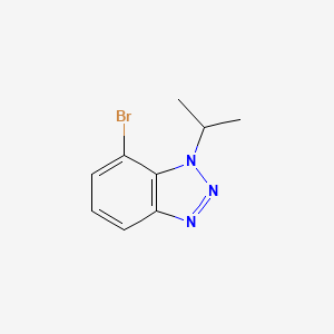 molecular formula C9H10BrN3 B12087220 7-Bromo-1-isopropyl-1H-benzo[d][1,2,3]triazole 
