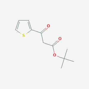 molecular formula C11H14O3S B12087295 tert-Butyl 3-oxo-3-(thiophen-2-yl)propanoate 