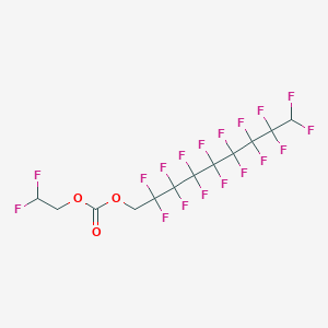 molecular formula C12H6F18O3 B12087327 2,2-Difluoroethyl 1H,1H,9H-perfluorononyl carbonate 
