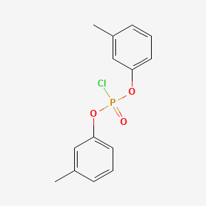 molecular formula C14H14ClO3P B12087337 Bis(3-methylphenyl) phosphorochloridate CAS No. 6630-14-4