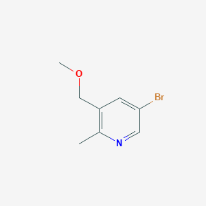 molecular formula C8H10BrNO B12087342 5-Bromo-3-(methoxymethyl)-2-methylpyridine 