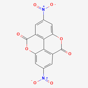 molecular formula C14H4N2O8 B1208736 2,7-Dinitro-5,10-dioxo-4,9-dioxapyrene CAS No. 62925-34-2