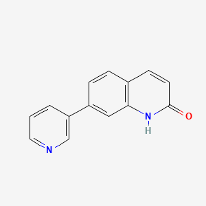 molecular formula C14H10N2O B1208739 7-(Pyridin-3-yl)quinolin-2-ol CAS No. 99470-74-3