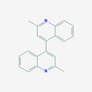 molecular formula C20H16N2 B12087429 4,4'-Biquinoline, 2,2'-dimethyl- CAS No. 52191-71-6