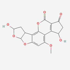 molecular formula C17H14O8 B1208743 黄曲霉毒素 Q2a CAS No. 89989-32-2
