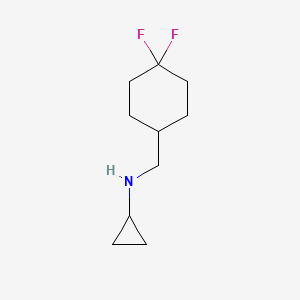 molecular formula C10H17F2N B12087461 N-[(4,4-difluorocyclohexyl)methyl]cyclopropanamine 
