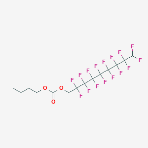 molecular formula C14H12F16O3 B12087477 Butyl 1H,1H,9H-perfluorononyl carbonate 