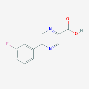 molecular formula C11H7FN2O2 B12087512 5-(3-Fluorophenyl)pyrazine-2-carboxylic acid 