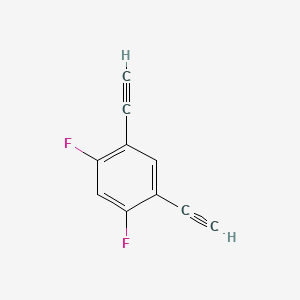 molecular formula C10H4F2 B12087528 1,3-Diethynyl-4,6-difluorobenzene 