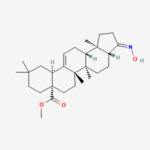 molecular formula C28H43NO3 B12087533 methyl (3Z,3aR,5aR,5bS,7aS,11aS,13aR,13bR)-3-hydroxyimino-5a,5b,10,10,13b-pentamethyl-2,3a,4,5,6,7,8,9,11,11a,13,13a-dodecahydro-1H-cyclopenta[a]chrysene-7a-carboxylate 