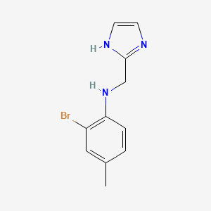 molecular formula C11H12BrN3 B12087545 2-bromo-N-(1H-imidazol-2-ylmethyl)-4-methylaniline 