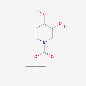 molecular formula C11H21NO4 B12087551 Tert-butyl 3-hydroxy-4-methoxypiperidine-1-carboxylate 