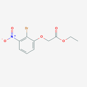 molecular formula C10H10BrNO5 B12087554 Ethyl 2-(2-bromo-3-nitrophenoxy)acetate 