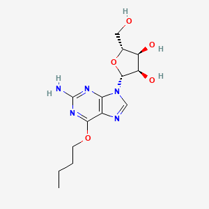molecular formula C14H21N5O5 B1208759 O(6)-Butylguanosine CAS No. 82543-37-1