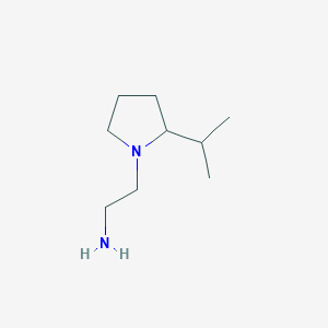 molecular formula C9H20N2 B12087592 2-[2-(Propan-2-yl)pyrrolidin-1-yl]ethan-1-amine 