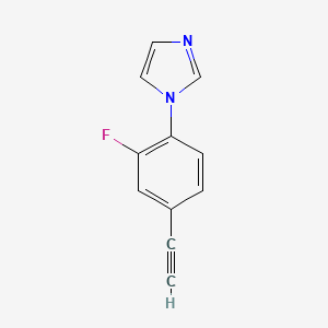 molecular formula C11H7FN2 B12087609 1-(4-Ethynyl-2-fluorophenyl)-1H-imidazole 