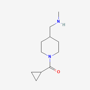 molecular formula C11H20N2O B12087637 [(1-Cyclopropanecarbonylpiperidin-4-yl)methyl](methyl)amine 