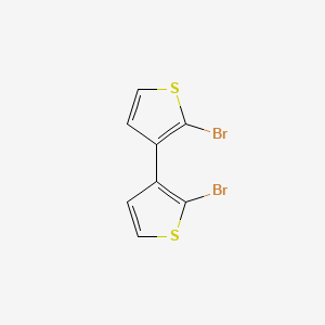 molecular formula C8H4Br2S2 B12087666 3,3'-Bithiophene, 2,2'-dibromo- CAS No. 18592-86-4