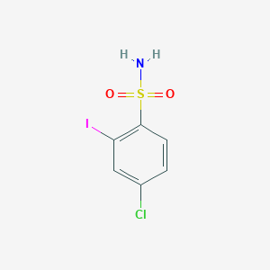 molecular formula C6H5ClINO2S B12087679 4-Chloro-2-iodobenzenesulfonamide 
