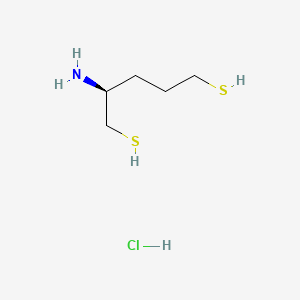 molecular formula C5H14ClNS2 B1208769 2-Aminopentan-1,5-dithiol CAS No. 23356-91-4