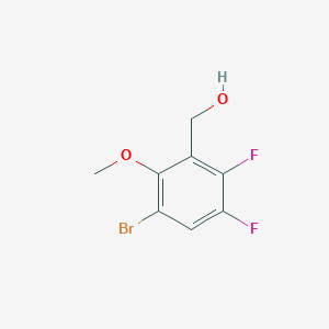 molecular formula C8H7BrF2O2 B12087701 3-Bromo-5,6-difluoro-2-methoxybenzyl alcohol 