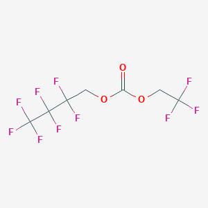 molecular formula C7H4F10O3 B12087709 2,2,3,3,4,4,4-Heptafluorobutyl 2,2,2-trifluoroethyl carbonate 