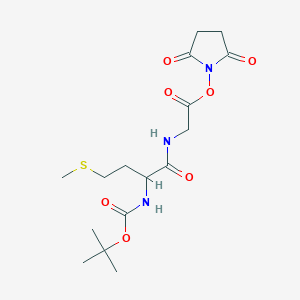 molecular formula C16H25N3O7S B12087724 Boc-Met-Gly-OSu 