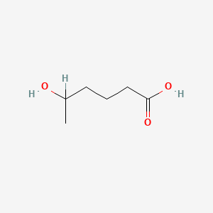 molecular formula C6H12O3 B1208773 5-羟基己酸 CAS No. 44843-89-2