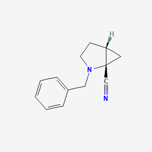 molecular formula C13H14N2 B12087750 (1S,5R)-2-benzyl-2-azabicyclo[3.1.0]hexane-1-carbonitrile 