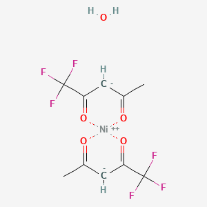 molecular formula C10H10F6NiO5 B12087766 Nickel(II) 1,1,1-trifluoro-2,4-pentanedionate dihydrate 