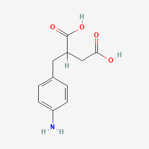 molecular formula C11H13NO4 B1208777 4-Aminobenzylsuccinic acid CAS No. 61445-53-2