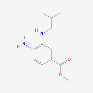molecular formula C12H18N2O2 B12087784 Methyl 4-amino-3-(isobutylamino)benzoate 