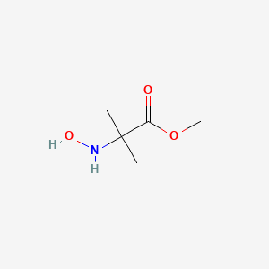 molecular formula C5H11NO3 B12087805 Alanine, N-hydroxy-2-methyl-, methyl ester (9CI) 
