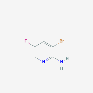 molecular formula C6H6BrFN2 B12087828 3-Bromo-5-fluoro-4-methylpyridyl-2-amine 