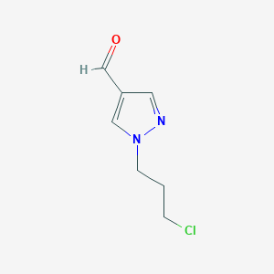 molecular formula C7H9ClN2O B12087850 1-(3-chloropropyl)-1H-pyrazole-4-carbaldehyde 