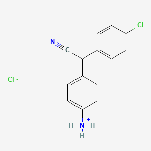 molecular formula C14H12Cl2N2 B12087879 (4-((4-Chlorophenyl)cyanomethyl)phenyl)ammonium chloride CAS No. 83783-68-0