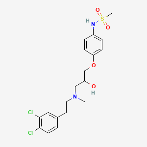 1-(4-Methanesulfonamidophenoxy)-3-(N-methyl-3,4-dichlorophenylethylamino)-2-propanol