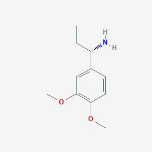 molecular formula C11H17NO2 B12087904 (S)-1-(3,4-Dimethoxyphenyl)propan-1-amine 