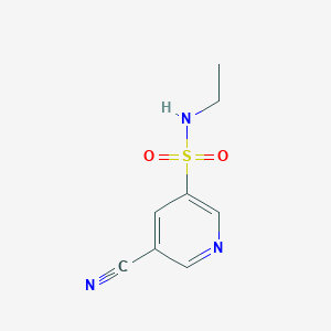 molecular formula C8H9N3O2S B12087919 5-Cyano-N-ethylpyridine-3-sulfonamide 