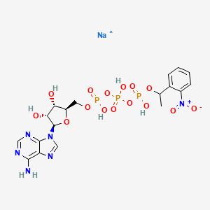 molecular formula C18H23N6NaO15P3 B12087929 Adenosine 5'-Triphosphate P3-[1-(2-Nitrophenyl)ethyl Ester] Trisodium Salt 