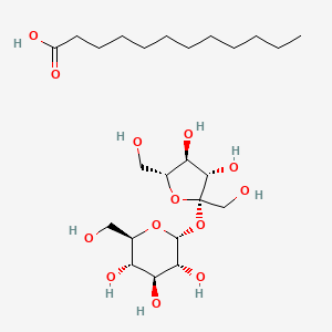 molecular formula C24H46O13 B1208794 Sucrose, monolaurate CAS No. 37266-93-6