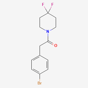 molecular formula C13H14BrF2NO B12087945 2-(4-Bromophenyl)-1-(4,4-difluoropiperidin-1-yl)ethanone 