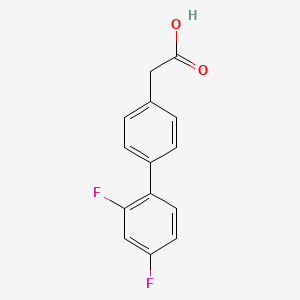 molecular formula C14H10F2O2 B1208796 2',4'-Difluorobiphenyl-4-acetic acid CAS No. 53591-80-3