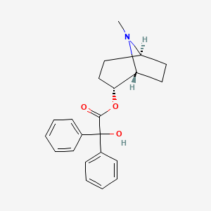 molecular formula C22H25NO3 B1208797 N-Methyltropanyl benzilate CAS No. 64471-12-1